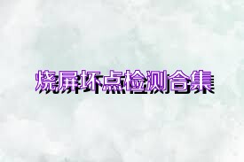 烧屏坏点检测合集