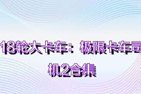 18轮大卡车：极限卡车司机2合集