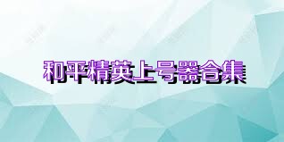 和平精英上号器合集
