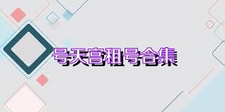 号天宫租号合集
