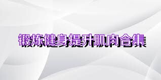 锻炼健身提升肌肉合集