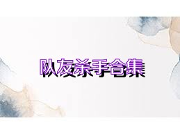 队友杀手合集