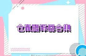 仓鼠翻译器合集