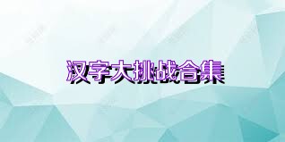 汉字大挑战合集