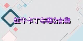 红牛卡丁车赛3合集