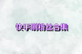 快手刷粉丝合集