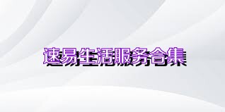 速易生活服务合集