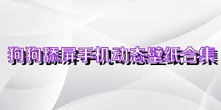 狗狗舔屏手机动态壁纸合集