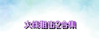 火线狙击2合集