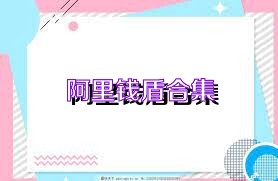 阿里钱盾合集