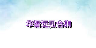 华智远见合集