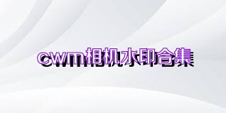 cwm相机水印合集