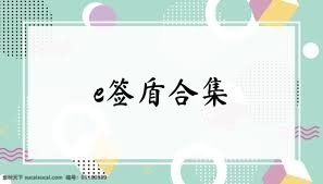 e签盾合集